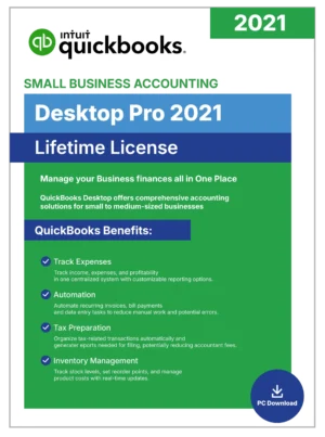 QuickBooks Desktop Pro 2021 - No Subscription